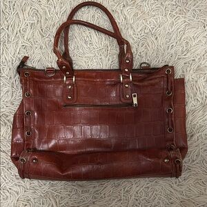 Large Brown Leather Tote Bag